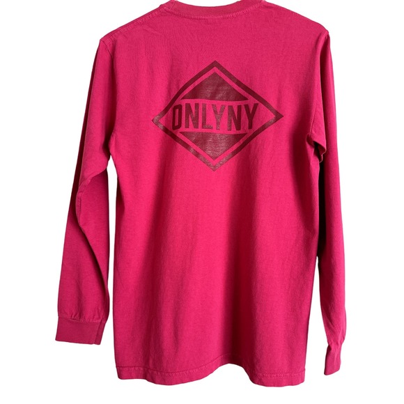 OnlyNY Long Sleeve Logo Tee-NWT-Size Small Men's-Pink‎ Color - Picture 3 of 5